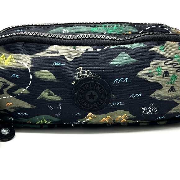 Kipling GITROY Large Pen Case Pouch, Camo Treasure - NEW - Picture 2 of 13